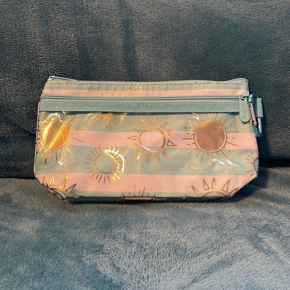 Thirty-One Clear Clip Pouch Rays for Days